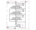 Elektromagnetisches steuerventil 80L 3-Fach 12V im Set mit steurende Paneele mit drei Tasten