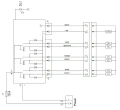 Elektromagnetisches steuerventil 80L 3-Fach 12V im Set mit steurende Paneele mit drei Tasten