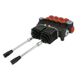 Handsteuerventil 80L 4-fach doppeltwirkend mit 2x Kreuzhebel
