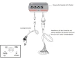 Elektromagnetisches steuerventil 80L 4-Fach 12V im Set mit steurende Paneele mit Vier Tasten