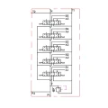 Elektromagnetisches steuerventil 80L 5-Fach 24V im Set mit steurende Paneele mit fünf Tasten