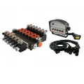 Elektromagnetisches steuerventil 80L 6-Fach 24V im Set mit steurende Paneele mit sechs Tasten