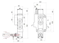 Handsteuerventil 80L 1-fach doppeltwirkend für Hydraulikmotoren