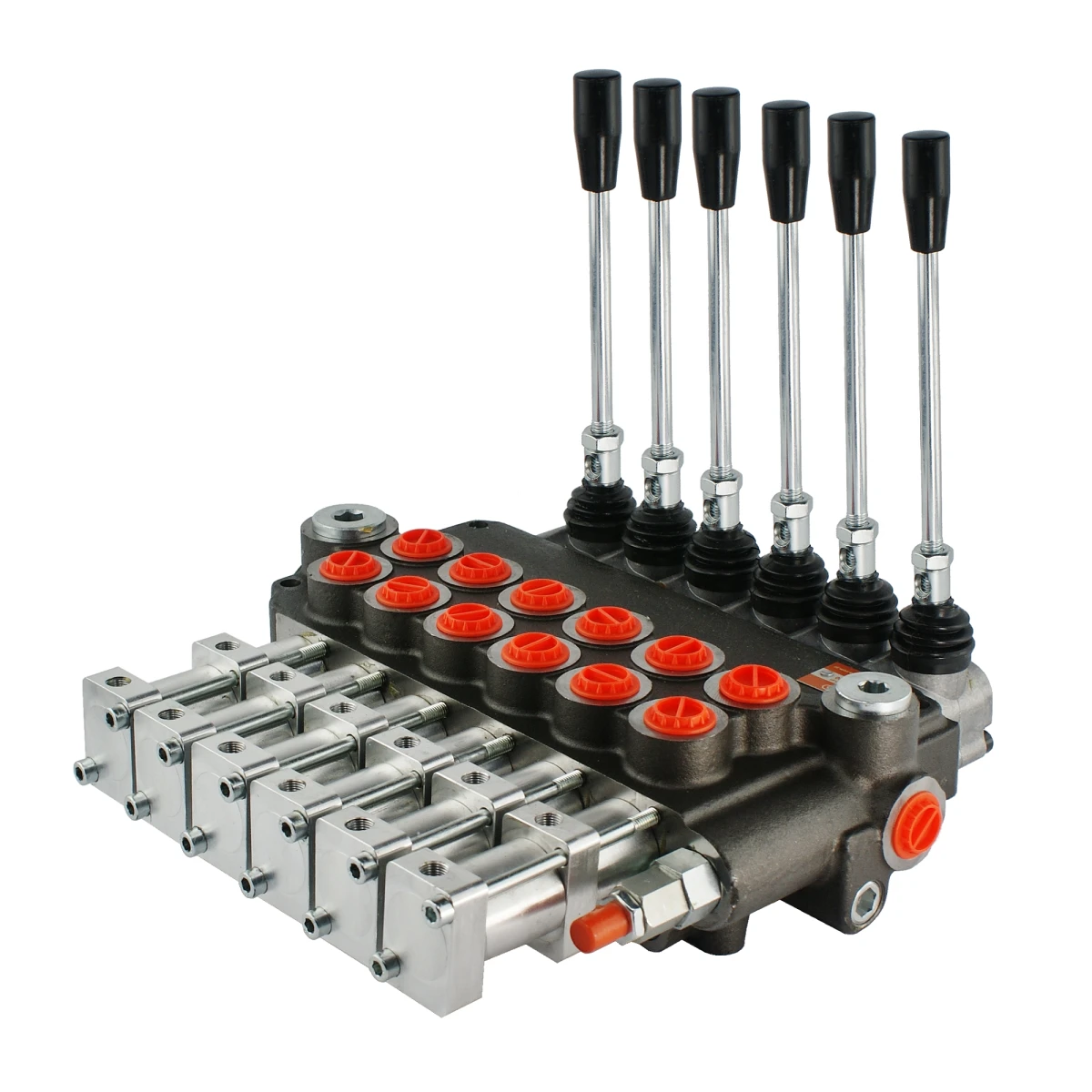 Handsteuerventil und pneumatik 6 Sektion 80l doppeltwirkend