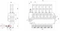 Handsteuerventil und pneumatik 6 Sektion 80l doppeltwirkend