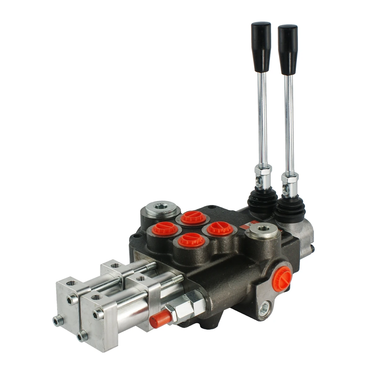 Handsteuerventil und pneumatik 2 Sektion 80l doppeltwirkend