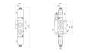 Elektromagnetisches steuerventil 40L 1-Fach 12V im Set mit einem 5-Positionen Joystick elektrischer