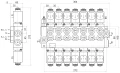 Elektromagnetisches steuerventil 40L 7-Fach 12V im Set mit steurende Paneele mit sieben Tasten
