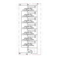 Elektromagnetisches steuerventil 40L 7-Fach 24V im Set mit einem vier 5-Positionen Joysticks elektrischer