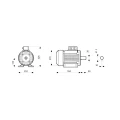 Elektromotor 3-Phasen 5,5kW B3 400V 1450U/min welle-38mm
