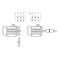 Elektromotor 3-Phasen IE3 4kW B3 400V 1450U/min welle-28mm