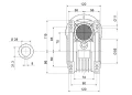Elektromotor 3-Phasen mit Schneckengetriebe HMRV 75 1:7,5 IEC100 2,2kW 380V