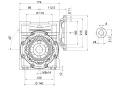 Elektromotor 3-Phasen mit Schneckengetriebe HMRV 75 1:7,5 IEC100 2,2kW 380V