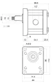 Elektromotor 4kW 380/400V 3-Phasen mit Hydraulikpumpe in Satz mit Pumpenträger und Kupplung, Fördermenge: 9L/min, max Druck: 240bar