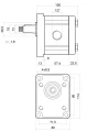 Elektromotor 3kW 380/400V 3-Phasen mit Hydraulikpumpe in Satz mit Pumpenträger und Kupplung, Fördermenge: 12L/min, max Druck: 140bar