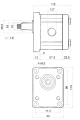 Elektromotor 7,5kW 380/400V 3-Phasen mit Hydraulikpumpe in Satz mit Pumpenträger und Kupplung, Fördermenge: 21L/min, max Druck: 200bar