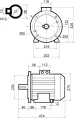 Elektromotor 7,5kW 380/400V 3-Phasen mit Hydraulikpumpe in Satz mit Pumpenträger und Kupplung, Fördermenge: 21L/min, max Druck: 200bar