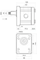 Elektromotor 5,5kW 380/400V 3-Phasen mit Hydraulikpumpe in Satz mit Pumpenträger und Kupplung, Fördermenge: 30L/min, max Druck: 100bar