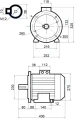 Elektromotor 5,5kW 380/400V 3-Phasen mit Hydraulikpumpe in Satz mit Pumpenträger und Kupplung, Fördermenge: 33L/min, max Druck: 90bar