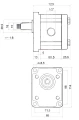 Elektromotor 5,5kW 380/400V 3-Phasen mit Hydraulikpumpe in Satz mit Pumpenträger und Kupplung, Fördermenge: 33L/min, max Druck: 90bar