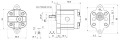 Elektromotor 0,55kW 380/400V 3-Phasen mit Hydraulikpumpe in Satz mit Pumpenträger und Kupplung, Fördermenge: 0,67 L/min, max Druck: 250 bar