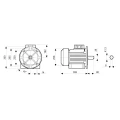 Elektromotor mit flansch 5,5kW B35 G132S 400V 3-Phasen 1450U/min welle-38mm