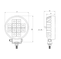 LED Arbeitsscheinwerfer 1800 LM 12W, Anzahl der LED-Dioden: 12