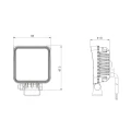 LED Arbeitsscheinwerfer 1600 LM 16W, Anzahl der LED-Dioden: 16