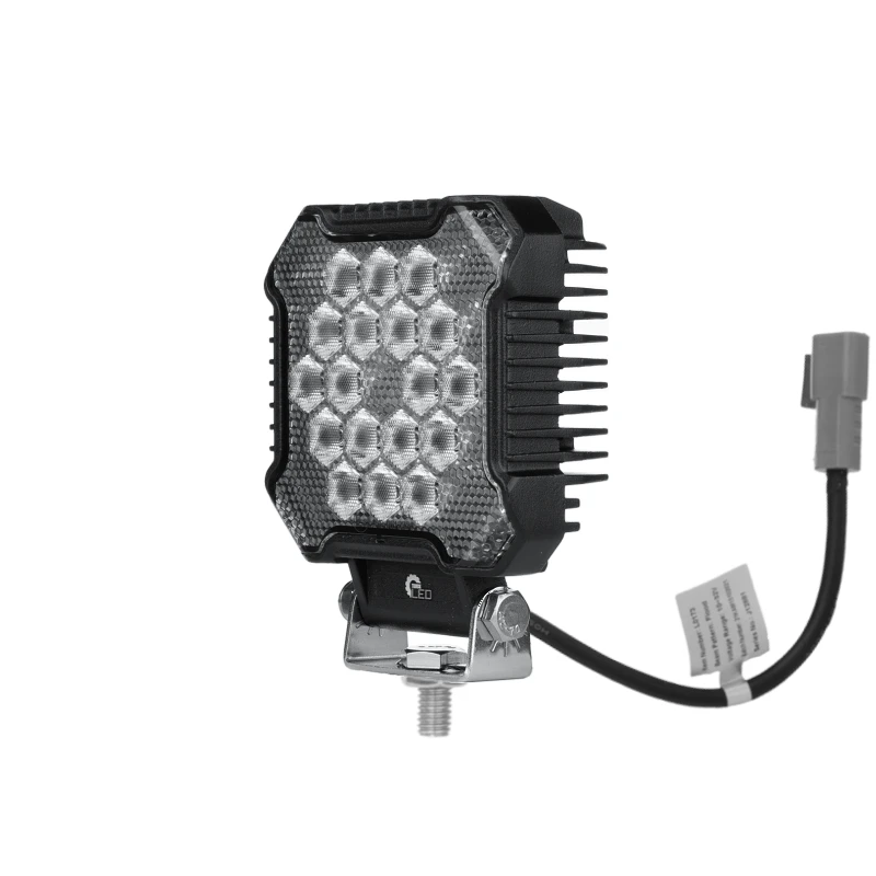 LED Arbeitsscheinwerfer 2800 LM 26W, Anzahl der LED-Dioden: 18. elektrischer Stecker im Set