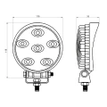 LED Arbeitsscheinwerfer 570 LM 15W, Anzahl der LED-Dioden: 6, licht: zerstreut
