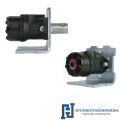 Hydraulikmotor Orbitmotoren Typ BMR Schluckvolumen 80 cm3/Umdr Max. Drehzahl 750 U/min + Halteplatte + Buchse