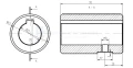 Hydraulikmotor Orbitmotoren Typ BMR Schluckvolumen 80 cm3/Umdr Max. Drehzahl 750 U/min + Halteplatte + Buchse