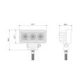 LED Arbeitsscheinwerfer 664 LM 7,1W, Anzahl der LED-Dioden: 3, licht: zerstreut