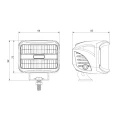 LED Arbeitsscheinwerfer 1608 LM 27W, Anzahl der LED-Dioden: 8, licht: zerstreut
