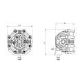 LED Arbeitsscheinwerfer 1800 LM 20W, Anzahl der LED-Dioden: 6, licht: zerstreut