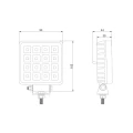 LED Arbeitsscheinwerfer 2400 LM 16W, Anzahl der LED-Dioden: 16, licht: zerstreut