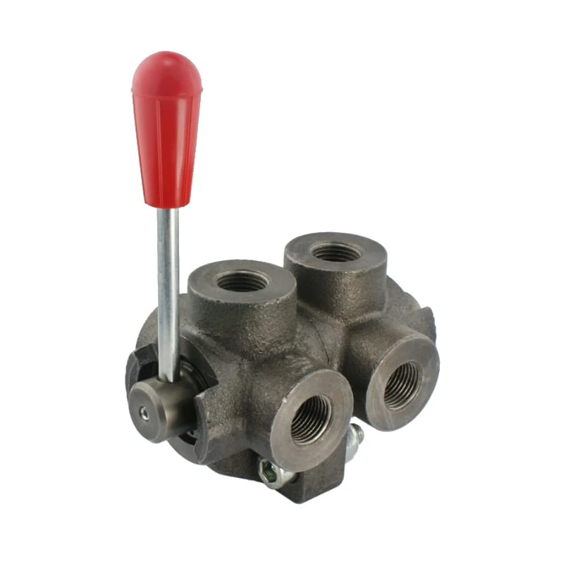 Hochdruck - kugelhahn 6 Wege Mitte gesperrte DF 6 VIE 3/8'' Innengewinde: 3/8" Max. Durchfluß: 35L/min Max. Betriebsdruck: 250bar