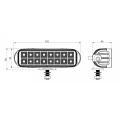 LED Arbeitsscheinwerfer 1732 LM 24W, Anzahl der LED-Dioden: 16, licht: zerstreut