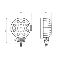LED Arbeitsscheinwerfer 3825 LM 33W, Anzahl der LED-Dioden: 17, licht: zerstreut