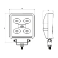 LED Arbeitsscheinwerfer 630 LM 12W, Anzahl der LED-Dioden: 5, licht: zerstreut