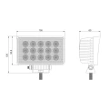 LED Arbeitsscheinwerfer 3444 LM 38W, Anzahl der LED-Dioden: 15, licht: zerstreut
