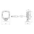 LED Arbeitsscheinwerfer Kfz-Zigarettenanzünder-Stecker 1000 LM 12W, Anzahl der LED-Dioden: 15, licht: zerstreut