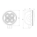 LED Arbeitsscheinwerfer 700 LM 14W, Anzahl der LED-Dioden: 4, licht: zerstreut