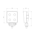 LED Arbeitsscheinwerfer 1600 LM 16W, Anzahl der LED-Dioden: 4, licht: zerstreut