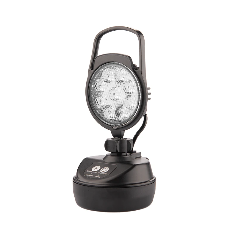 LED Arbeitsscheinwerfer Mit Akku und Ladegerät 9W, Anzahl der LED-Dioden: 9, licht: zerstreut
