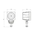 LED Arbeitsscheinwerfer 805 LM 4W, Anzahl der LED-Dioden: 1, licht: fokussiert. Im Set mit Kabelbaum