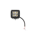 Zwei LED Arbeitsscheinwerfer 1000 LM 16W, Anzahl der LED-Dioden: 4, licht: zerstreut. Im Set mit Kabelbaum