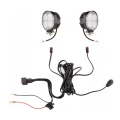 Zwei LED Arbeitsscheinwerfer 1600 LM 16W, Anzahl der LED-Dioden: 4, licht: zerstreut. Im Set mit Kabelbaum