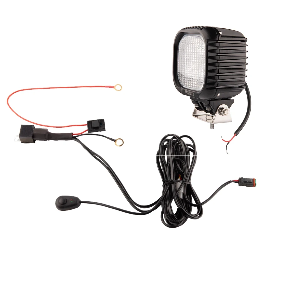 LED Arbeitsscheinwerfer 1773 LM 30W, Anzahl der LED-Dioden: 4, licht: zerstreut. Im Set mit Kabelbaum