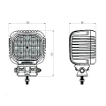 Zwei LED Arbeitsscheinwerfer 1773 LM 30W, Anzahl der LED-Dioden: 4, licht: zerstreut. Im Set mit Kabelbaum